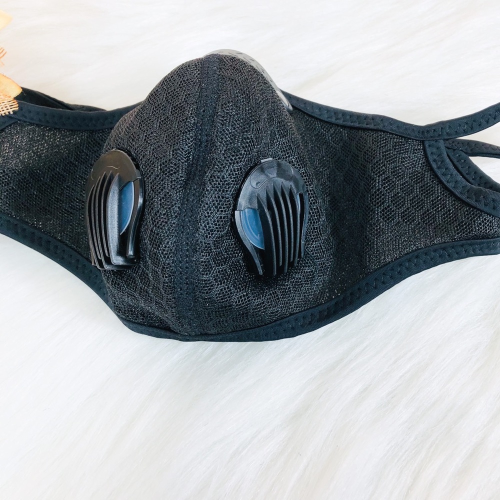 NEW‼️BLACK valve PM2.5 filter head wrap face- mask - Picture 4 of 10